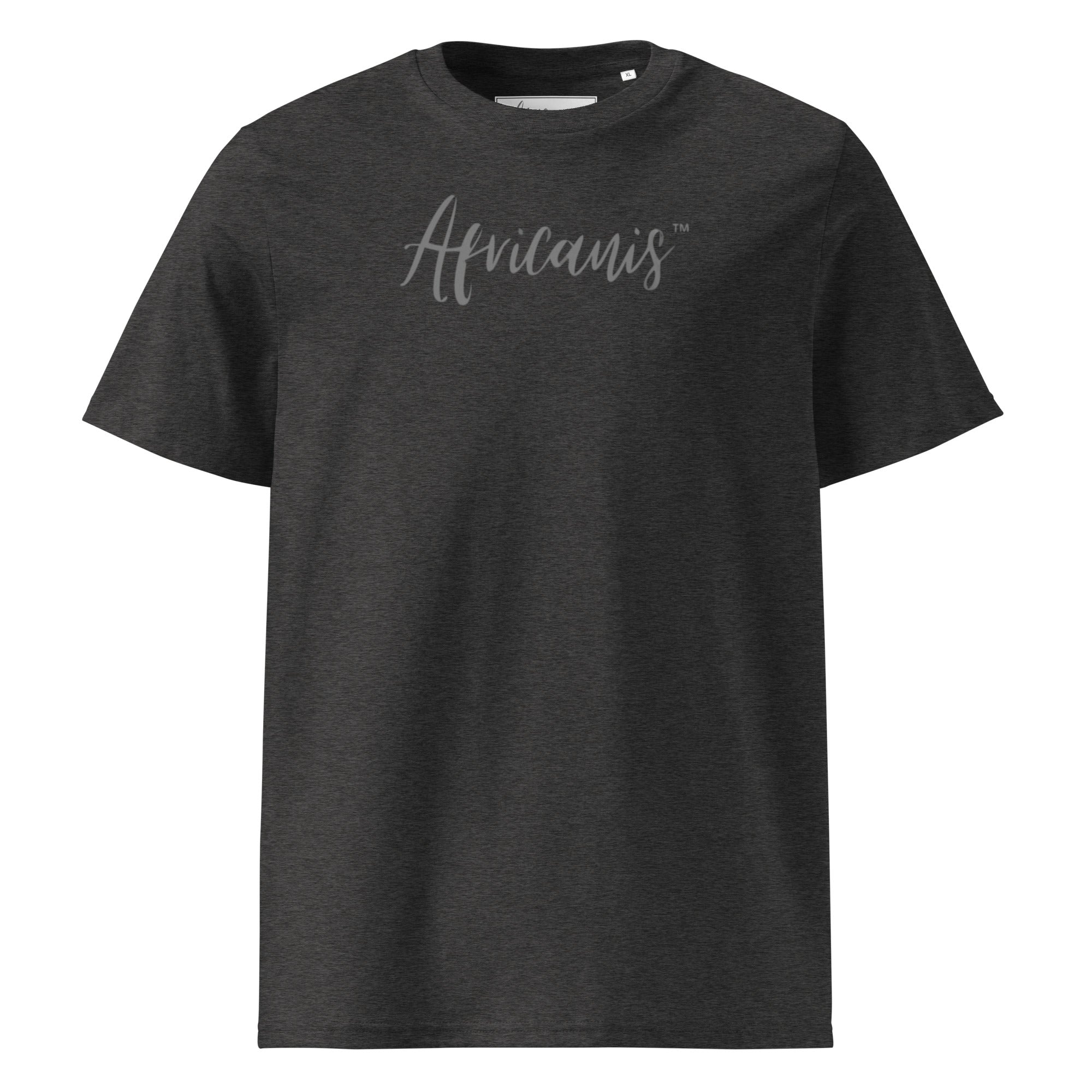 Africanis™ Busanga Unisex Dark Heather Grey Organic T-Shirt Front