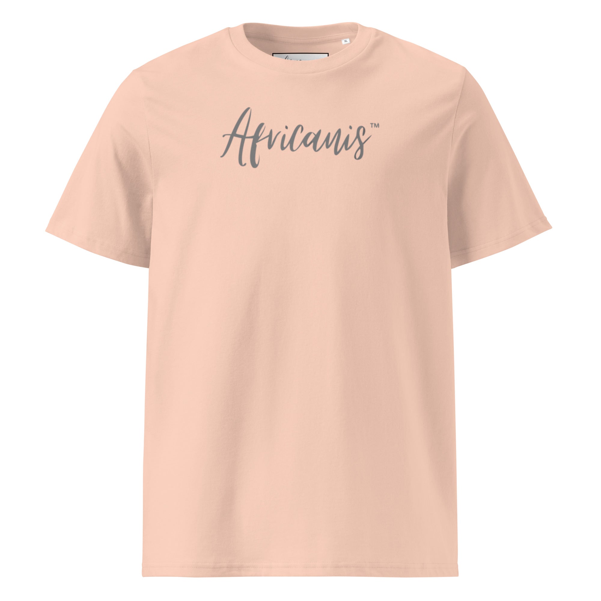 Africanis™ Busanga Unisex Fraiche Peche Organic T-Shirt Front