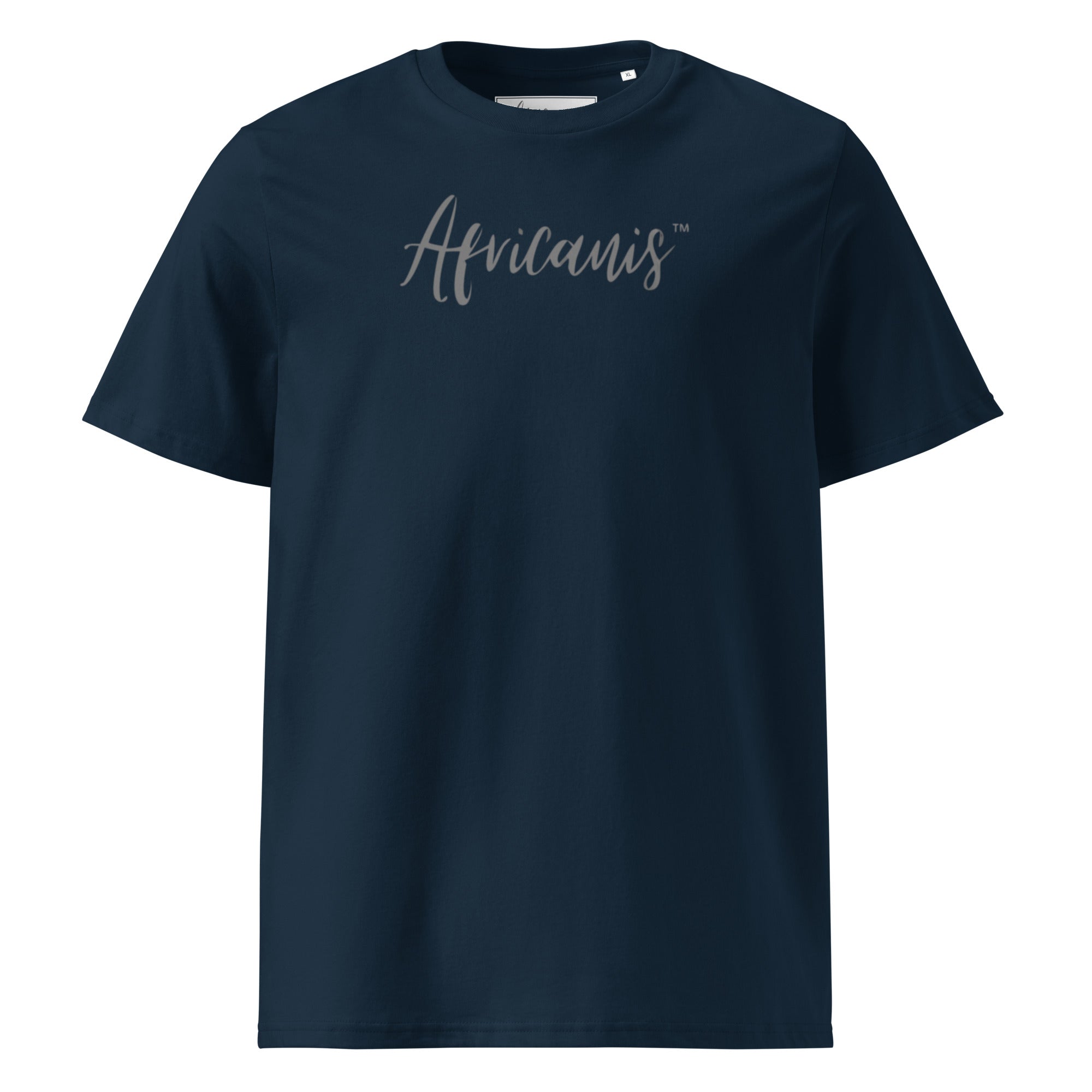 Africanis™Busanga Unisex French Navy Organic T-Shirt Front
