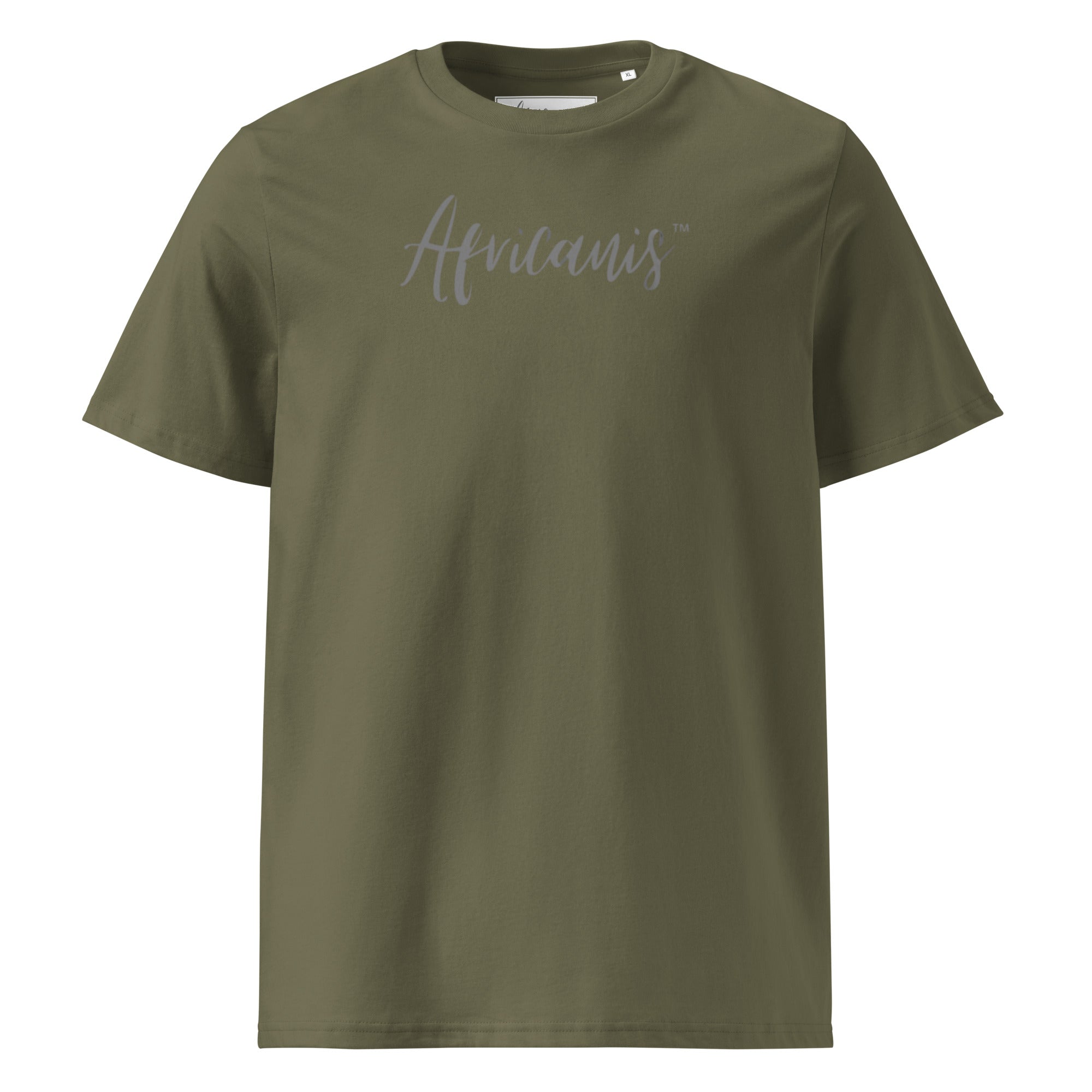 Africanis™ Busanga Unisex Khaki Organic T-Shirt Front