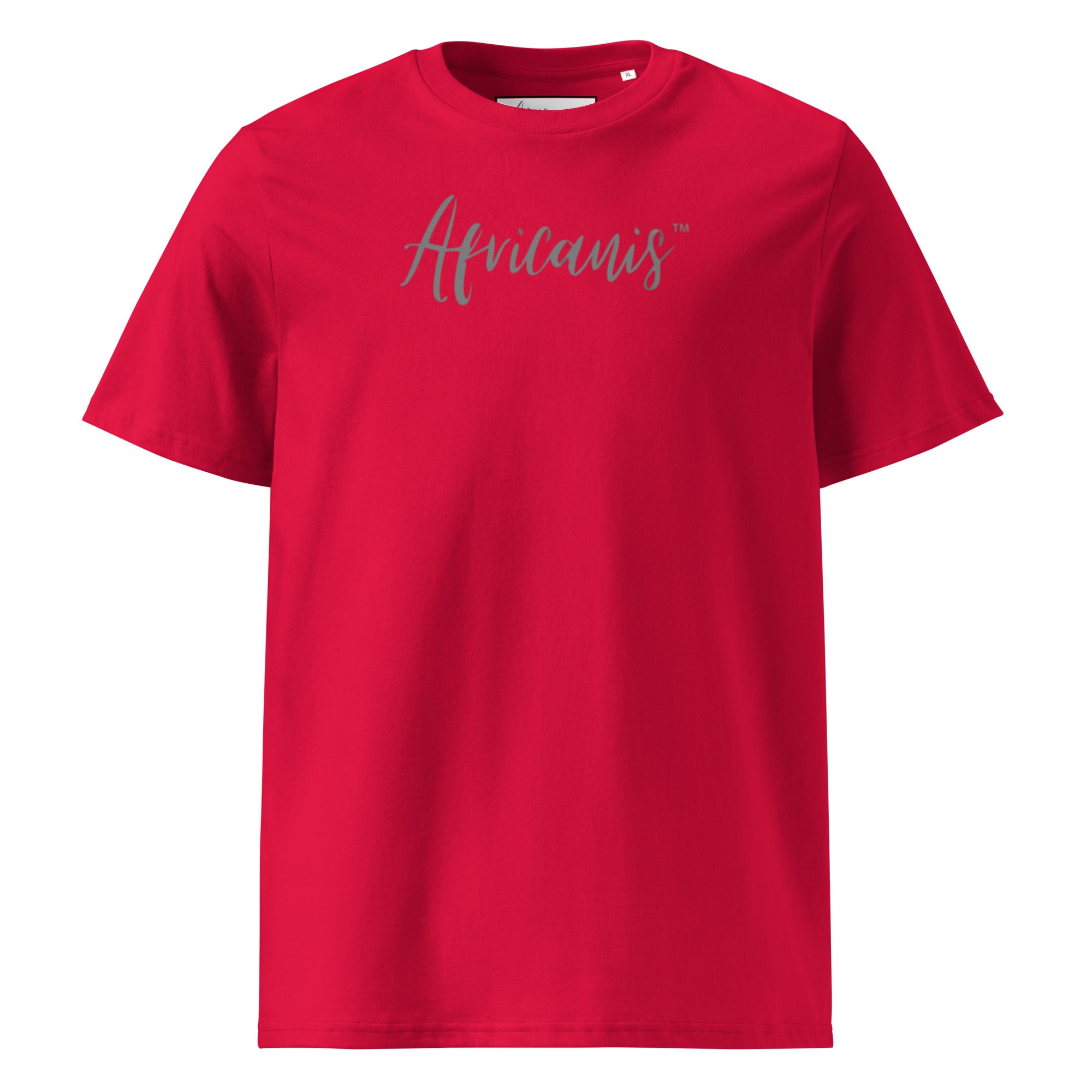 Africanis™ Busanga Unisex Red Organic T-Shirt Front