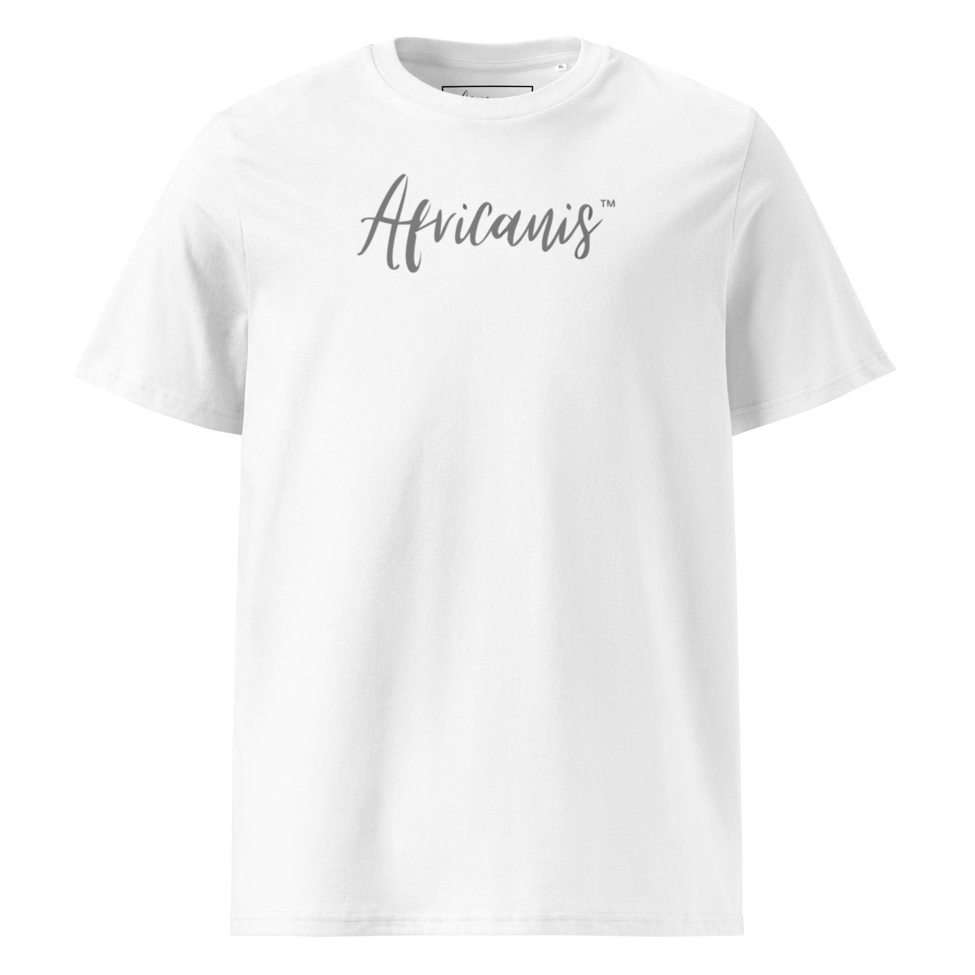 Africanis™ Busanga Unisex White Organic T-Shirt Front