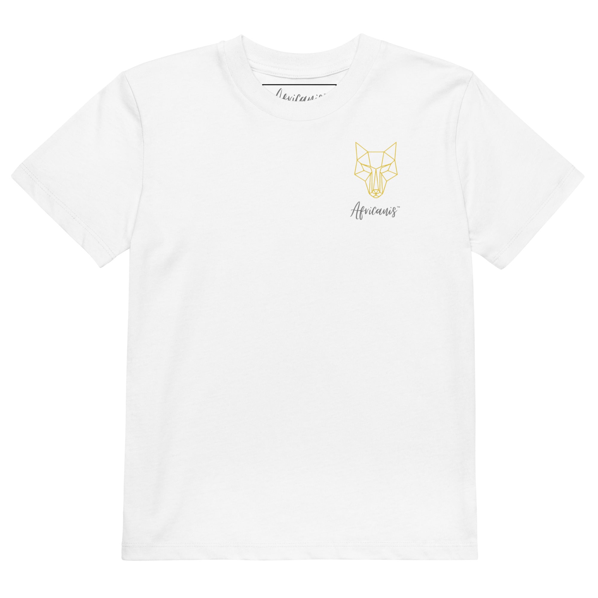 Africanis™ Boulders Kids White Organic T Shirt Front Unisex