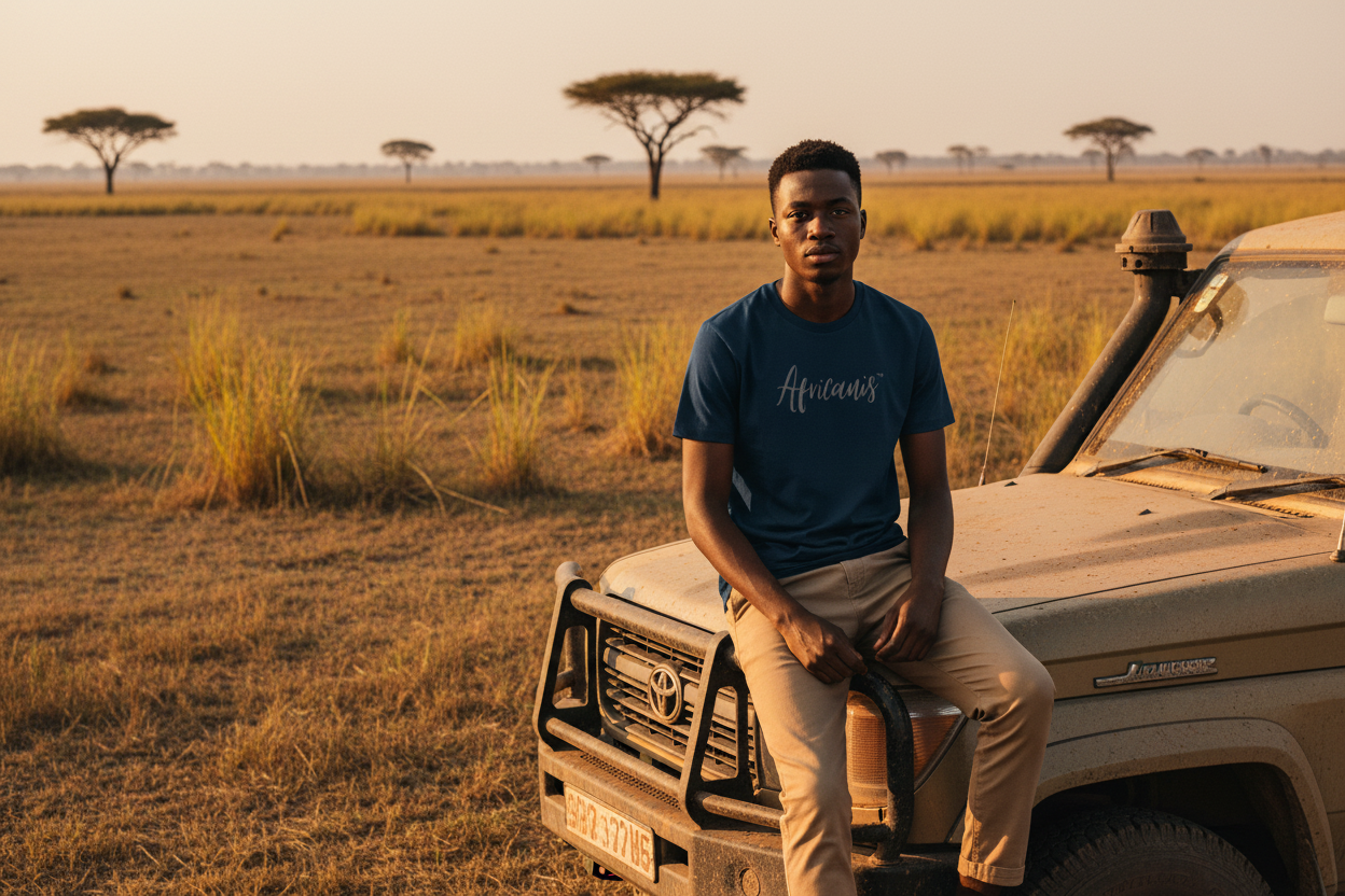 Africanis™ Busanga T-Shirt Unisex Male French Navy