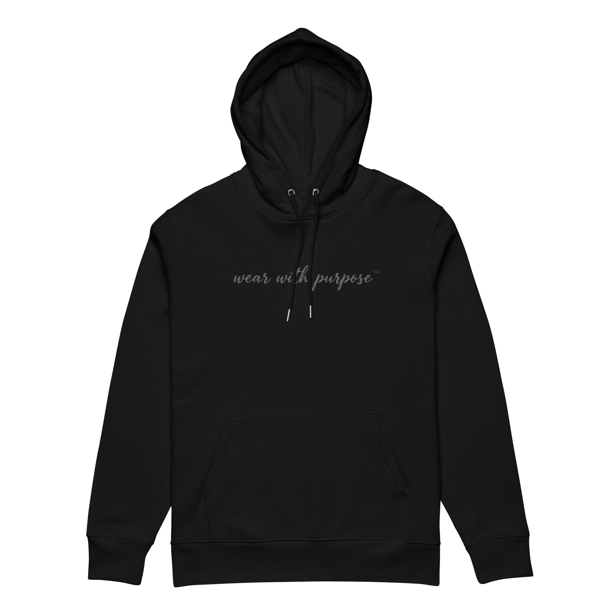 Africanis™ Black Organic Hoodie Front