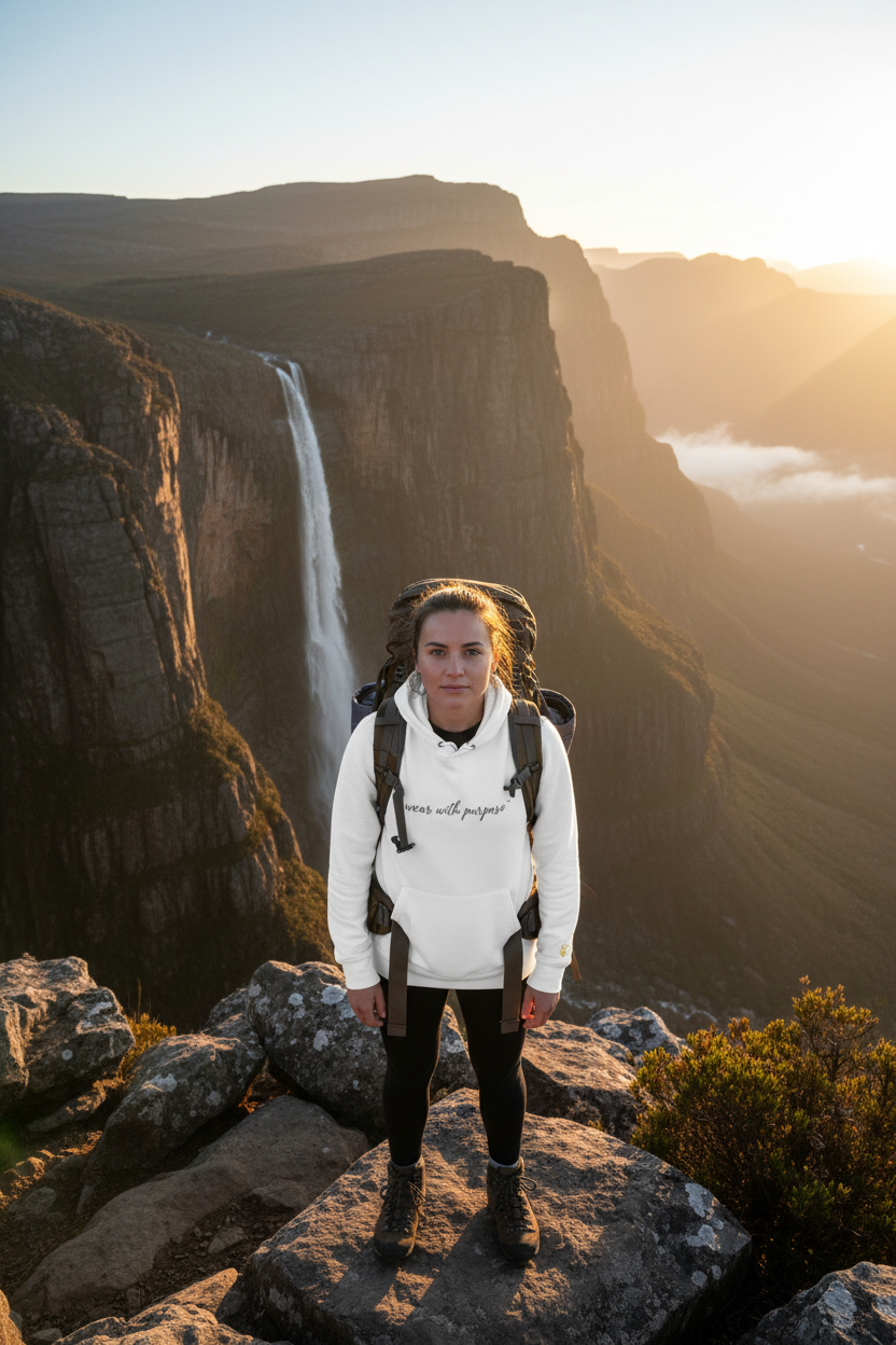 Africanis Drakensberg Hoodie — Female, White