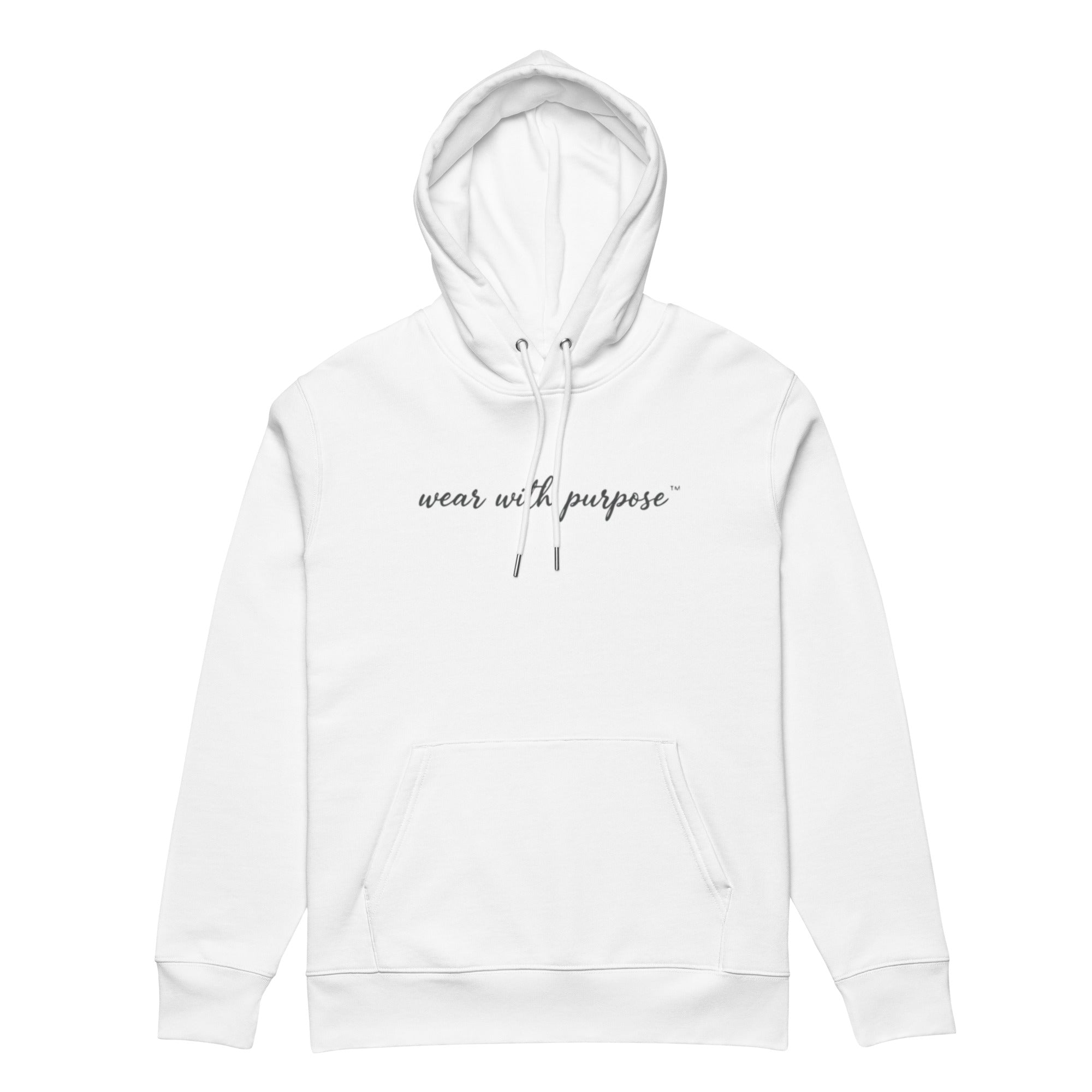 Africanis™ White Organic Hoodie Front