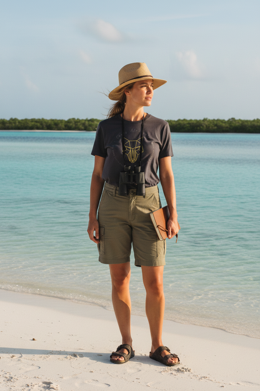 Africanis™ Female Bazaruto Anthracite Organic T-Shirt Heritage