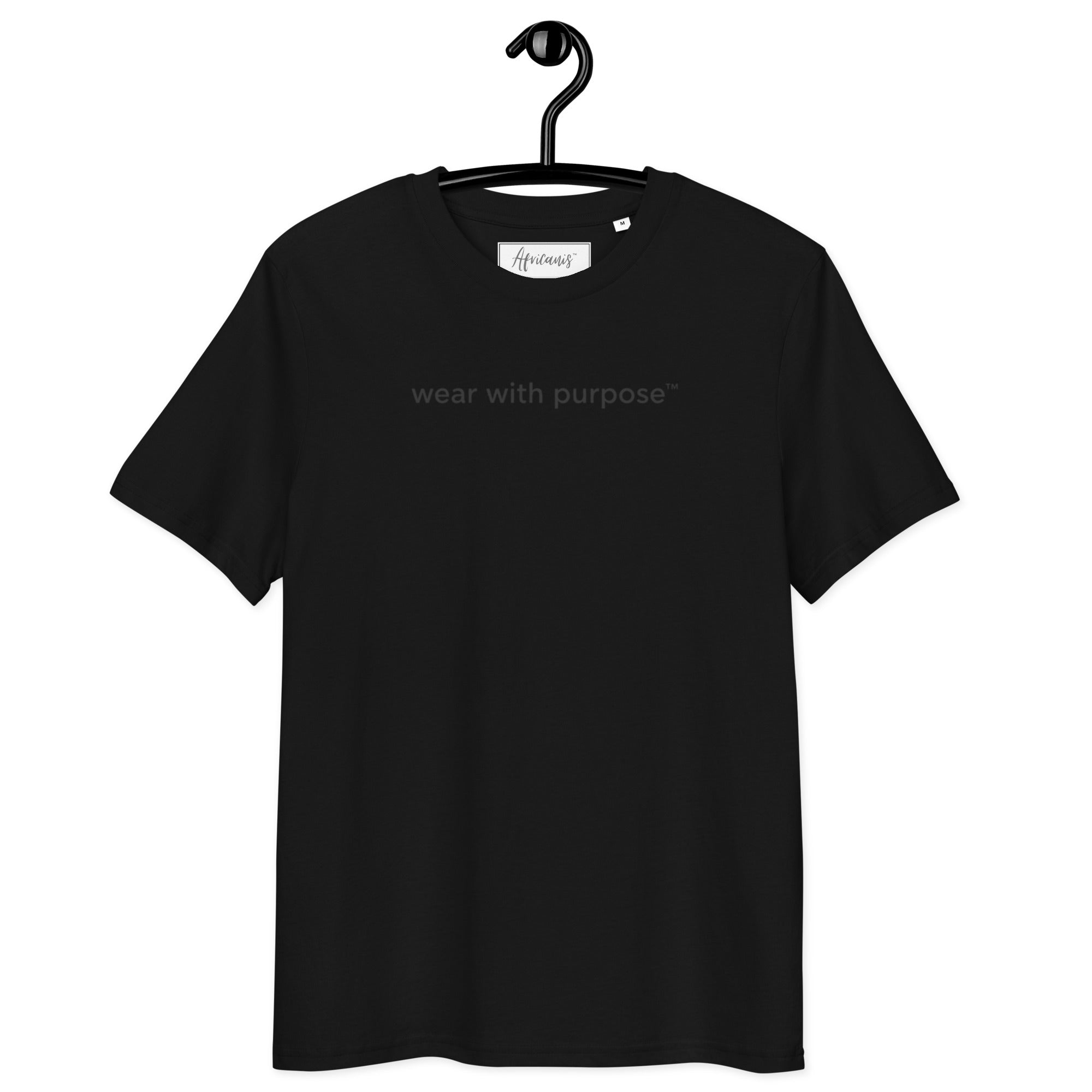 Africanis™ Gorongosa Black Organic T-Shirt Front