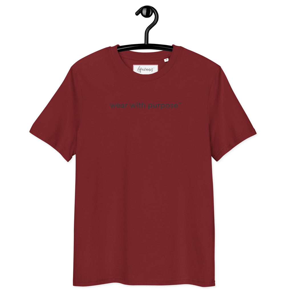Africanis™ Gorongosa Burgundy Organic T-Shirt Front
