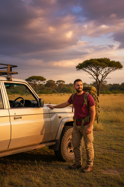 Africanis™ Gorongosa T-Shirt — Male, Burgundy, Gorongosa