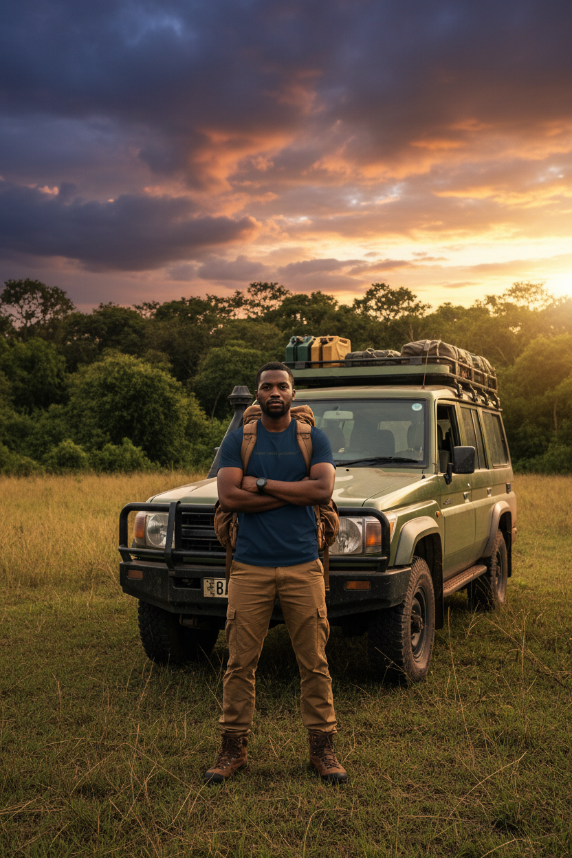 Africanis™ Gorongosa T-Shirt — Male, French Navy, Gorongosa