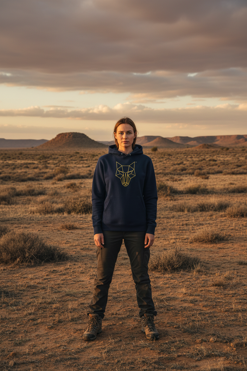 Africanis™ Great Karoo French Navy Female Organic Hoodie Karoo