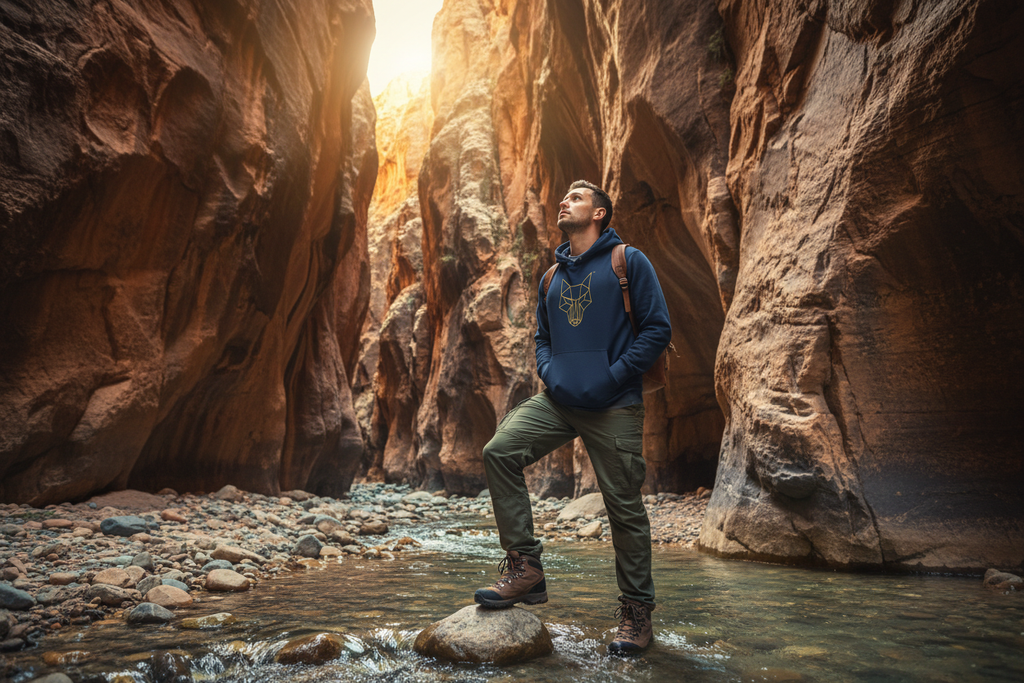 Africanis™ Great Karoo French Navy Male Organic Hoodie Karoo 