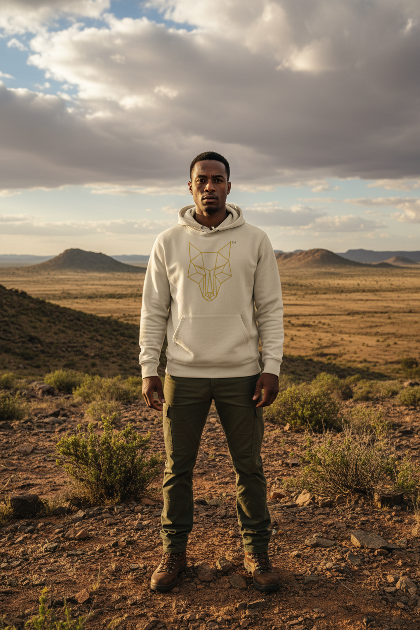 Africanis™ Great Karoo Male Desert Dust Organic Hoodie Karoo