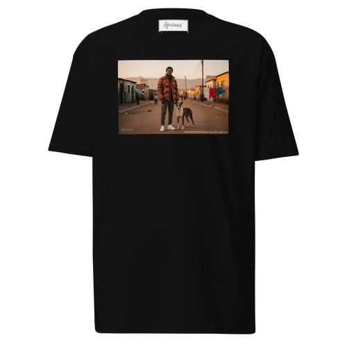 Africanis™ Gugulethu Men's Black Heritage T-Shirt Front