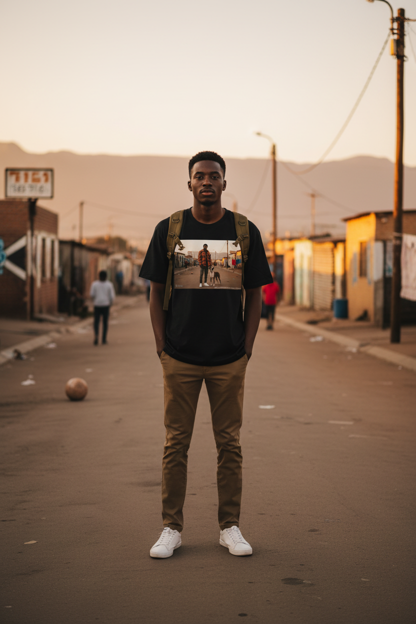 Africanis™ Gugulethu Men's T-Shirt Black