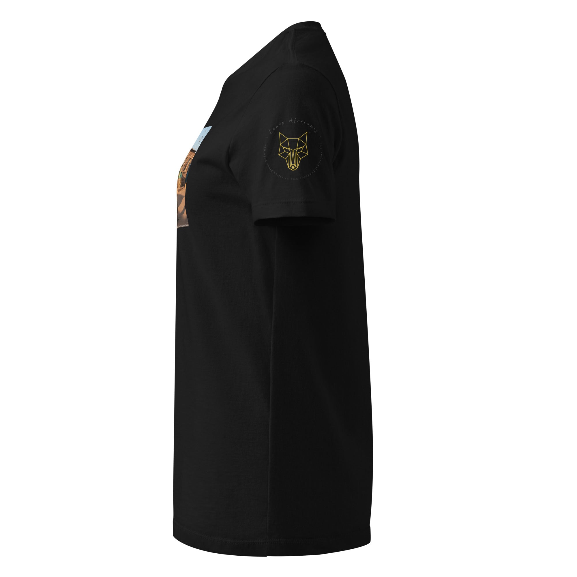 Africanis™ Gugulethu Women's Black Heritage T-Shirt Left Sleeve