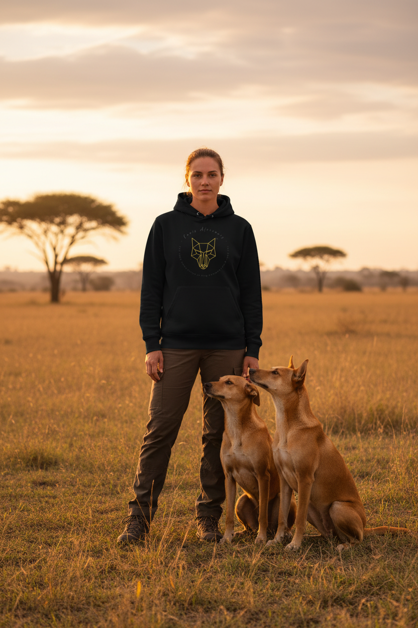Africanis™ Heritage Hoodie Black Female Zululand