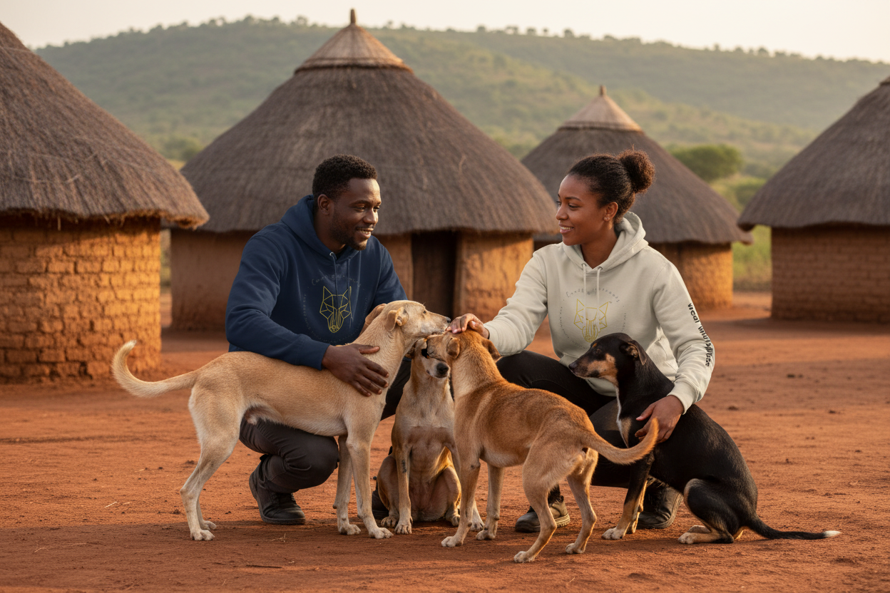 Africanis™ Heritage Hoodie Male French Navy Female Desert Dust Welfare Work Zululand