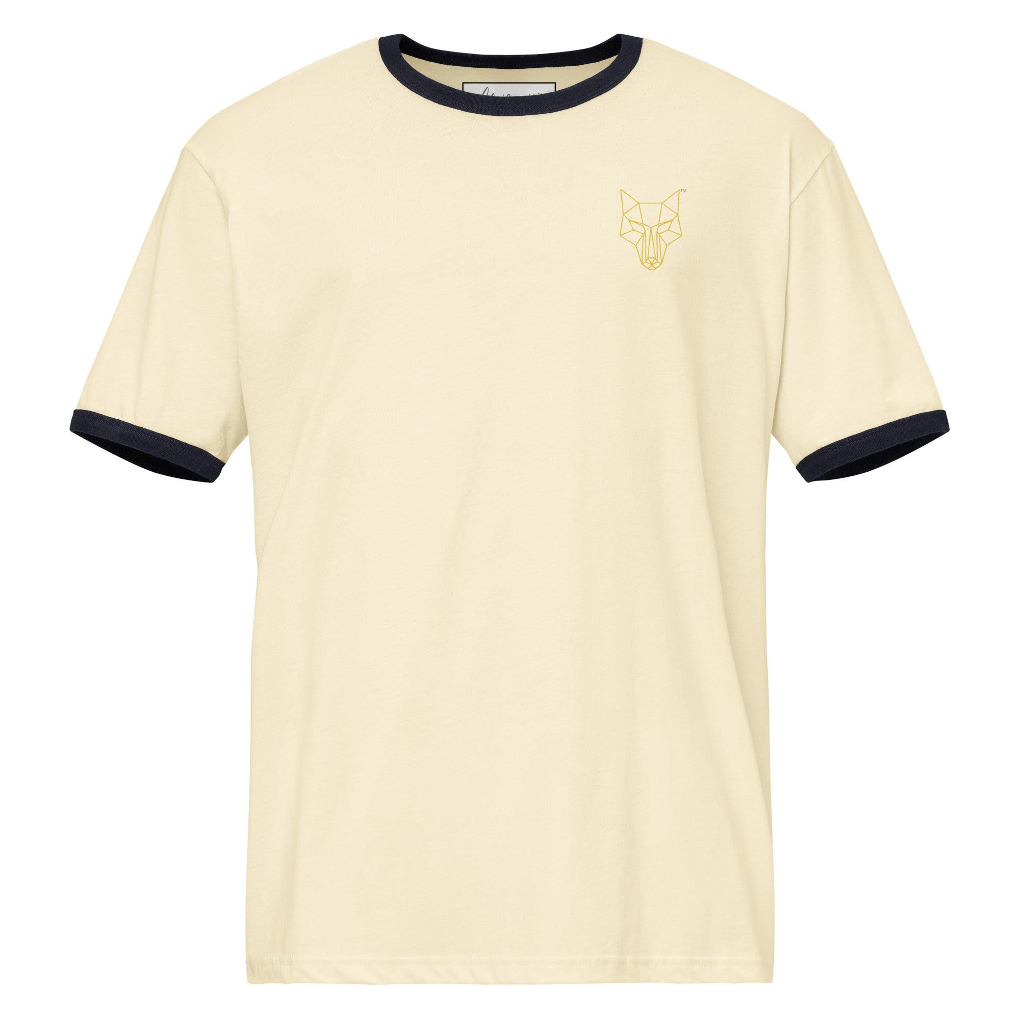 Africanis™ Lalibela Ringer-T-Shirt Natural Midnight Navy Front