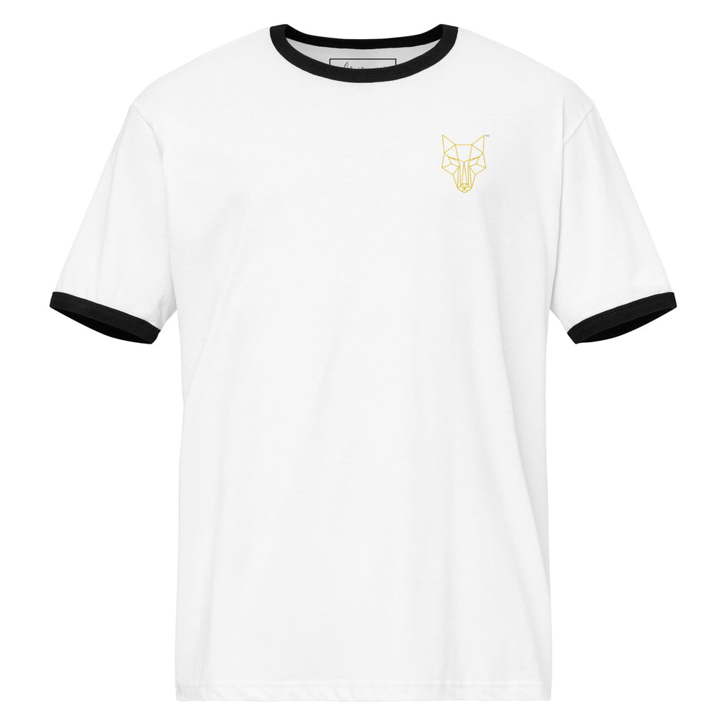 Africanis™ Lalibela Ringer-T-Shirt White Black Front