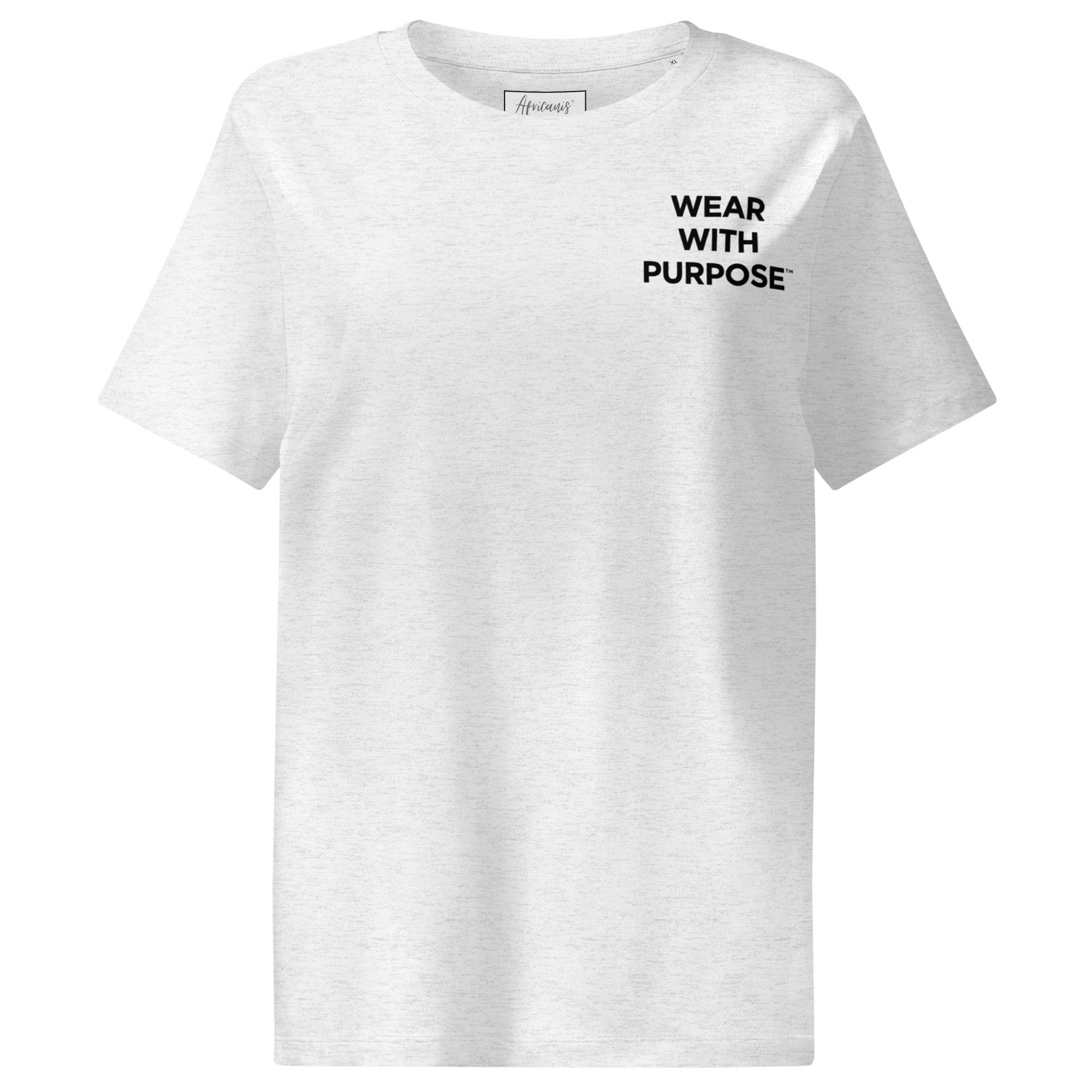 Africanis™ Likoma Women's Organic T-Shirt Cool Heather Grey Front