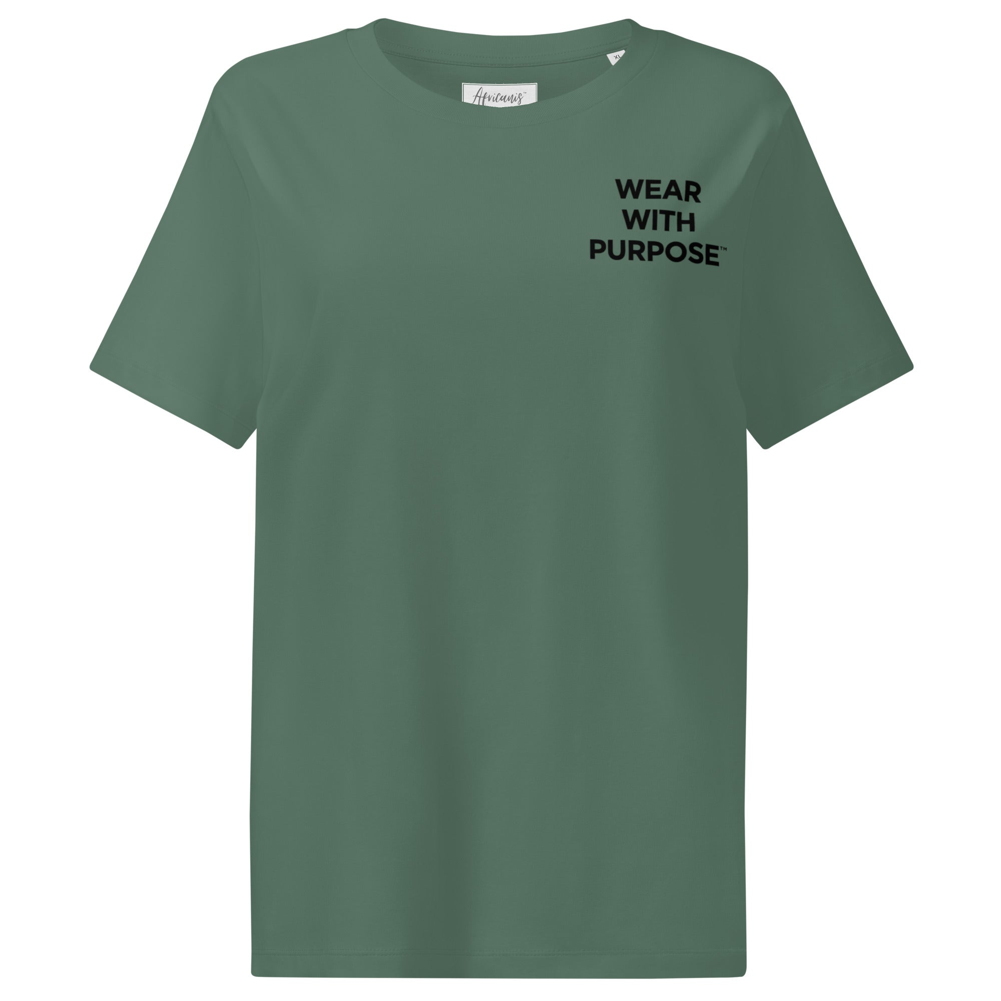 Africanis™ Likoma Womens Organic T-Shirt Green Bay Front