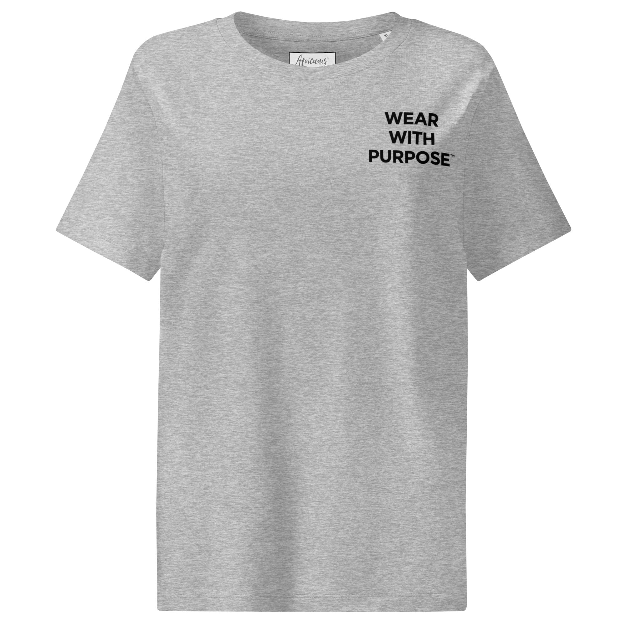 Africanis™ Likoma Women's Organic T-Shirt Heather Grey Front