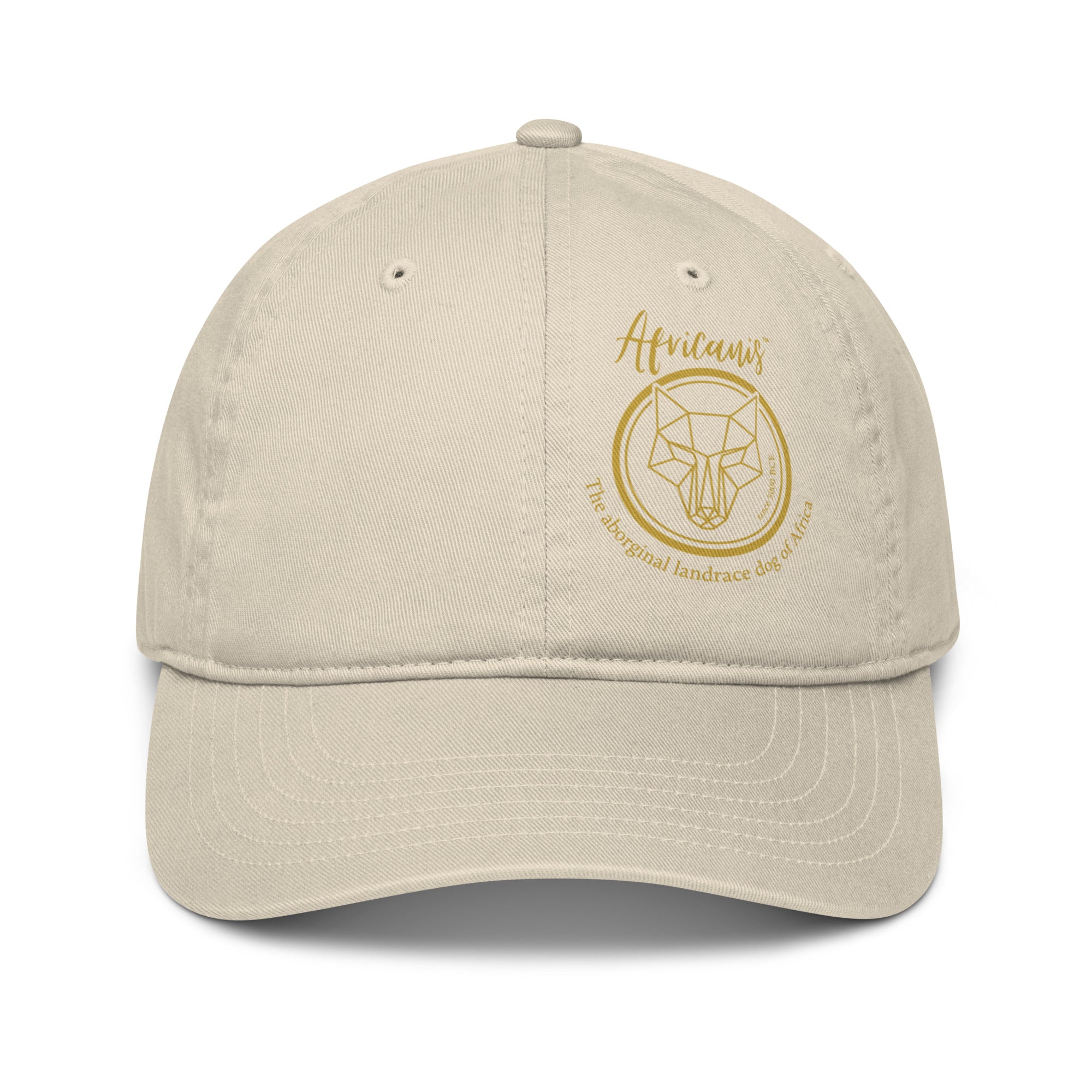 Africanis™ Lion's Head Oyster Unisex Organic Baseball Cap Front