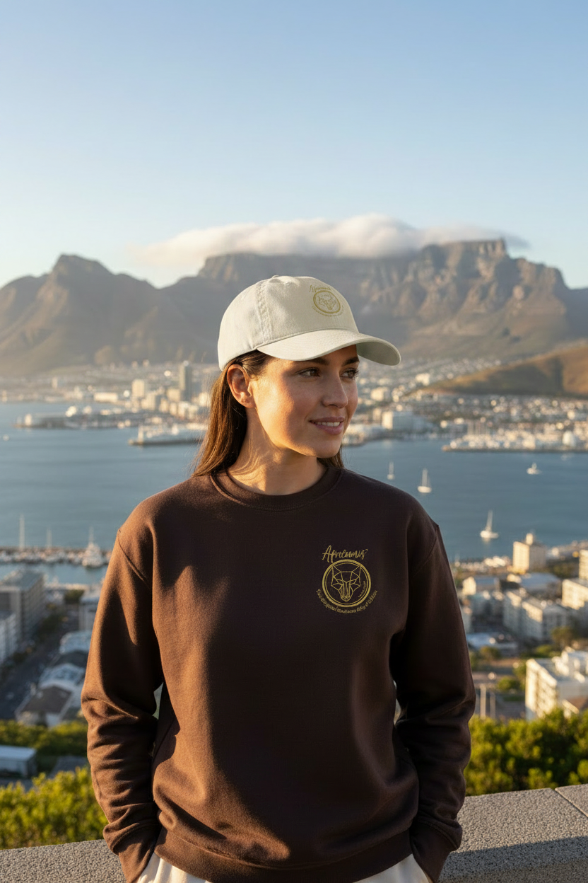 Africanis™ Lions Head Oyster Unisex Organic Baseball Cap Lifestyle