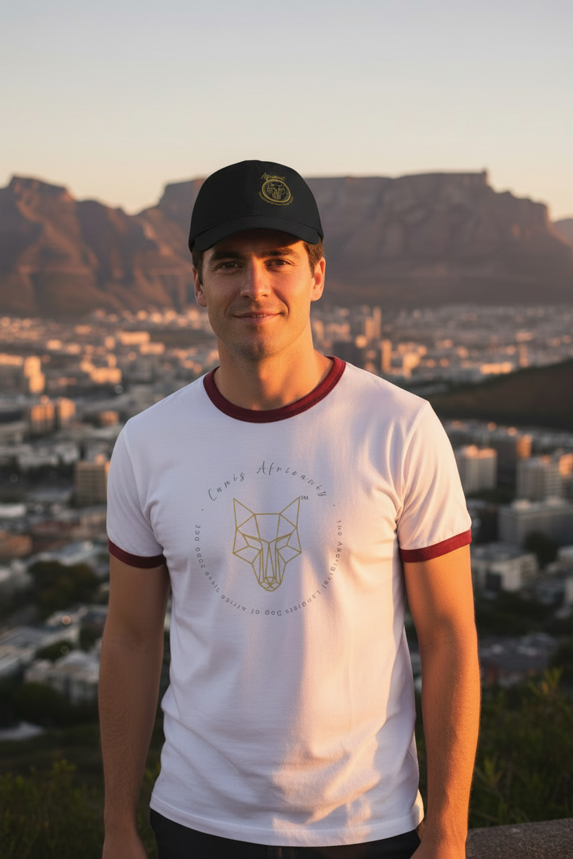 Africanis™ Lion's Head Unisex Black Organic Baseball Cap
