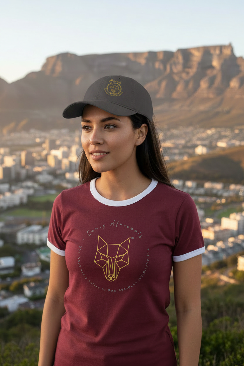 Africanis™ Lion's Head Unisex Charcoal Organic Baseball Cap