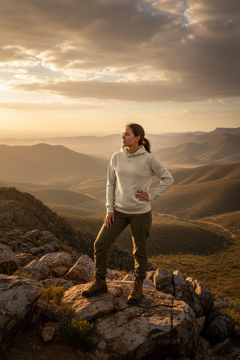 Africanis™ Little Karoo Hoodie — Female, Desert Dust, Barrydale