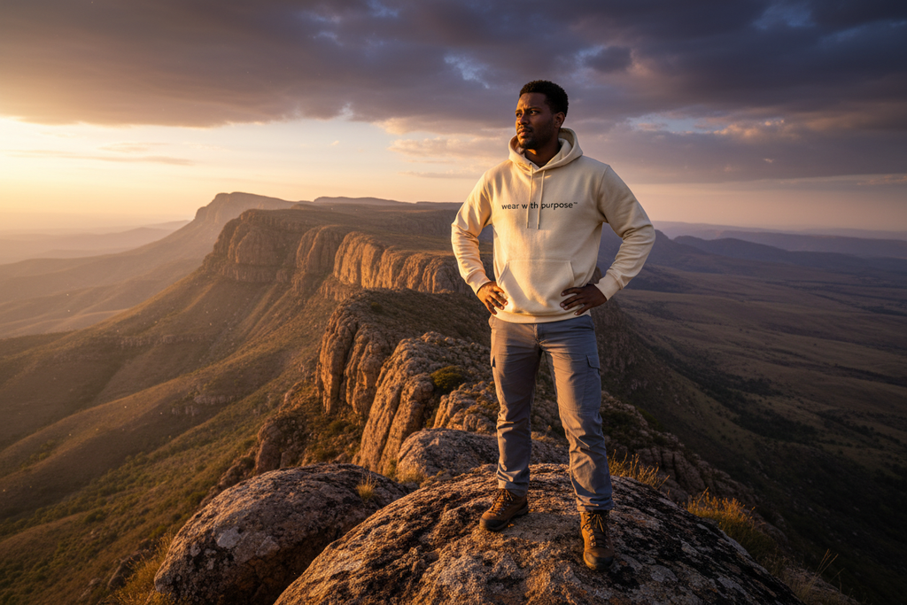 Africanis™ Maluti Male Organic Desert Dust Hoodie