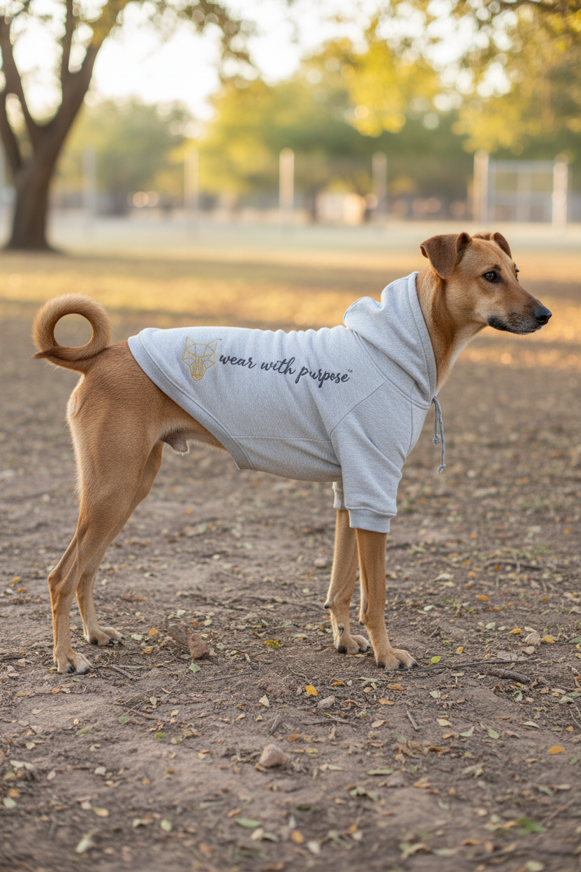 Africanis™ Maun Dog Hoodie Dove Grey