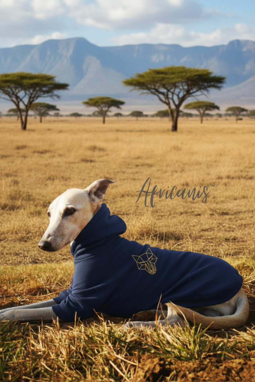 Africanis™ Maun Dog Hoodie Navy Blue
