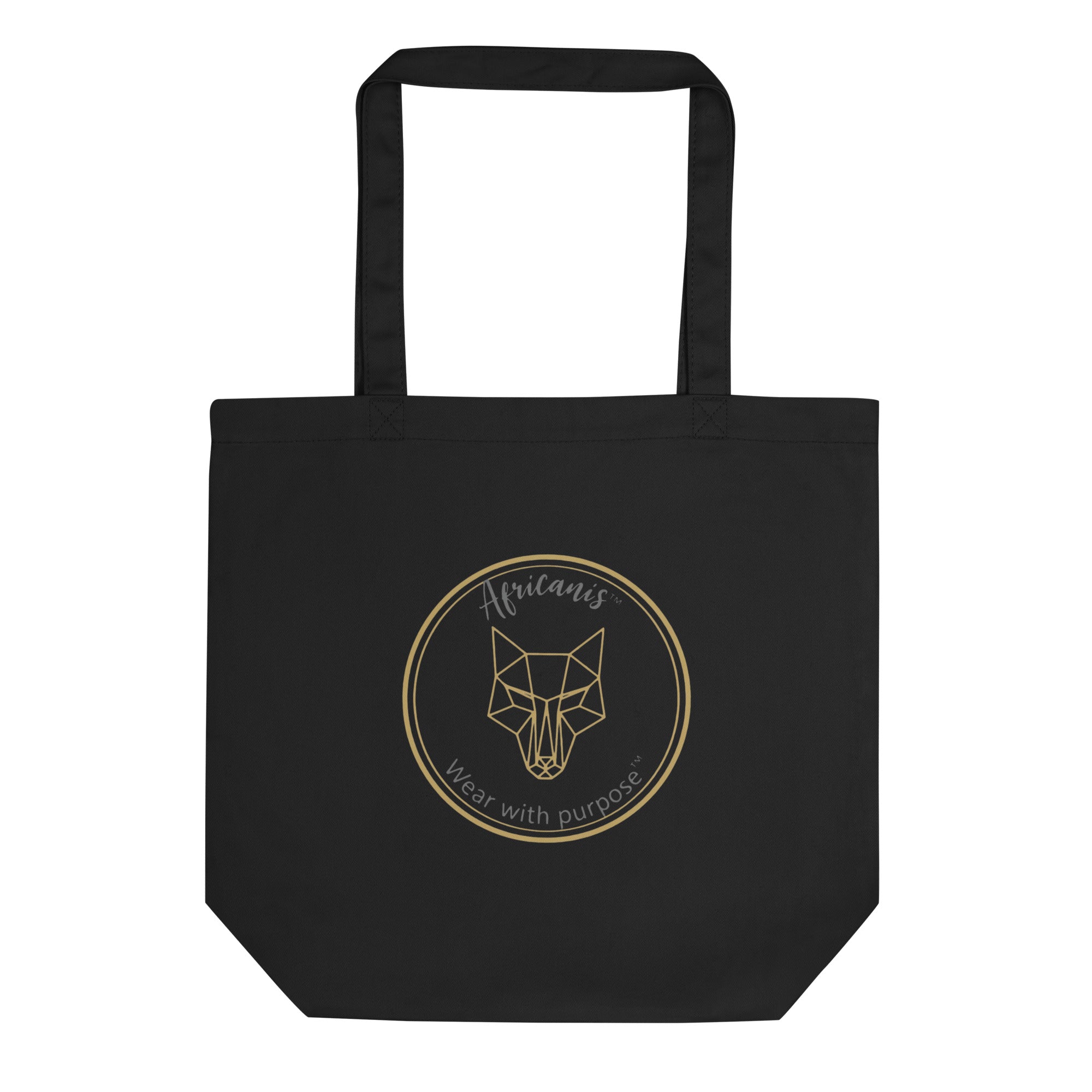 Africanis™ Mercato Organic Black Tote Bag Front