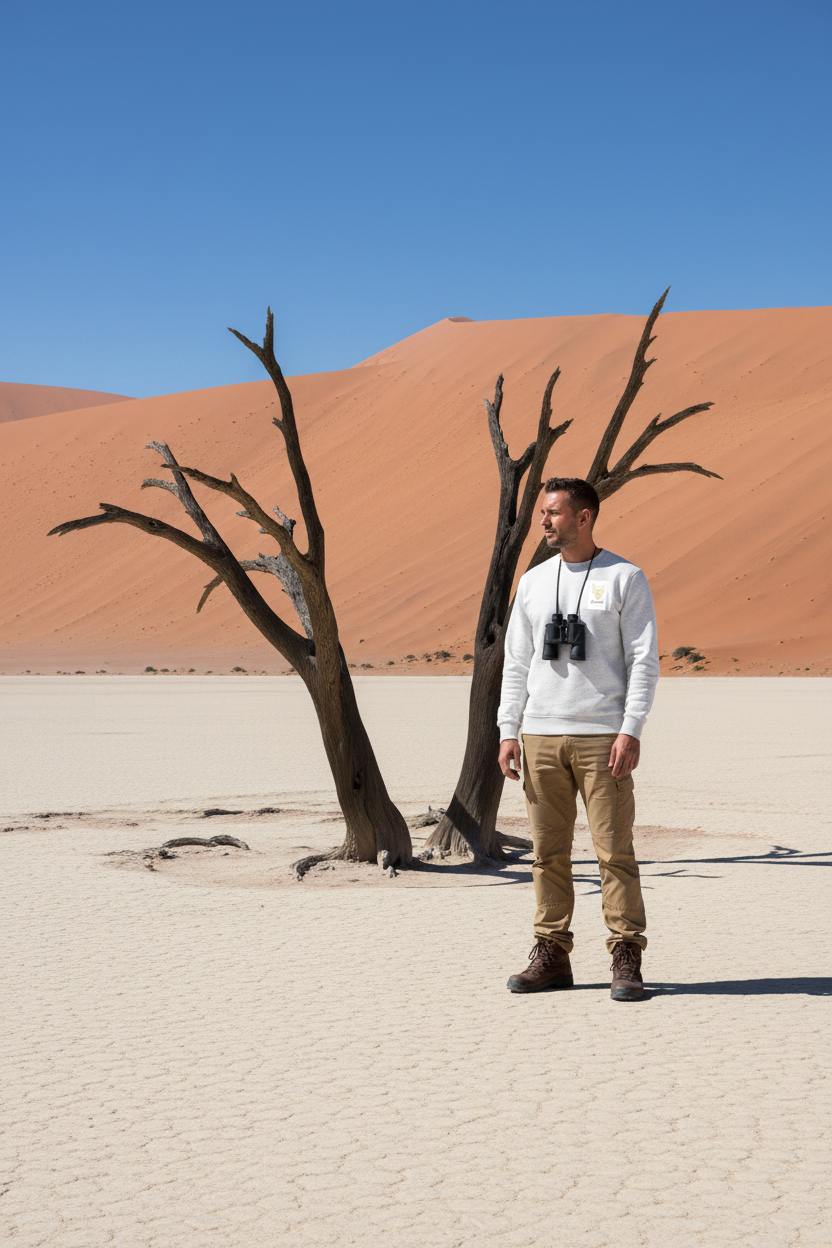 Africanis™ Namib Male Organic White Sweater
