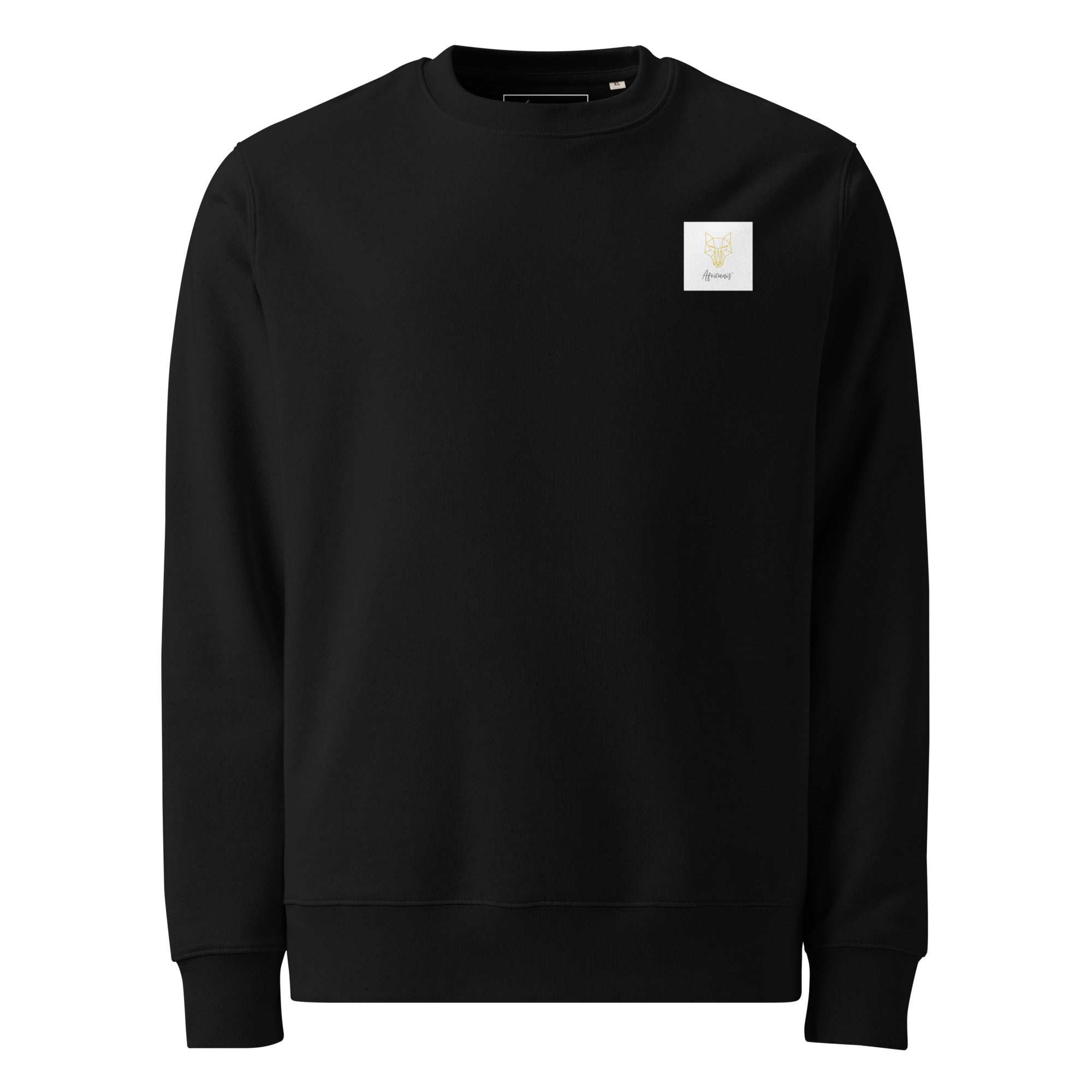 Africanis™ Namib Unisex Organic Black Sweater Front