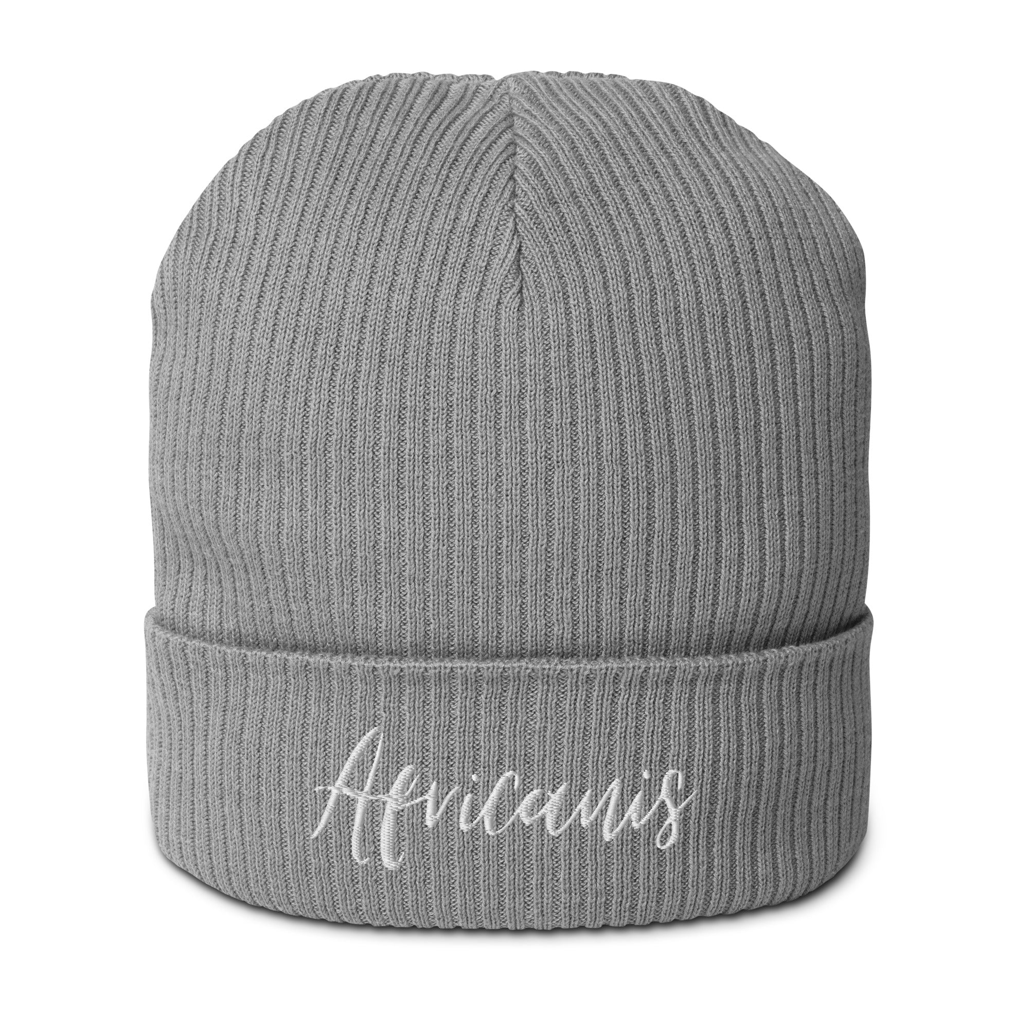 Africanis™ Organic Ribbed Beanie Light Grey