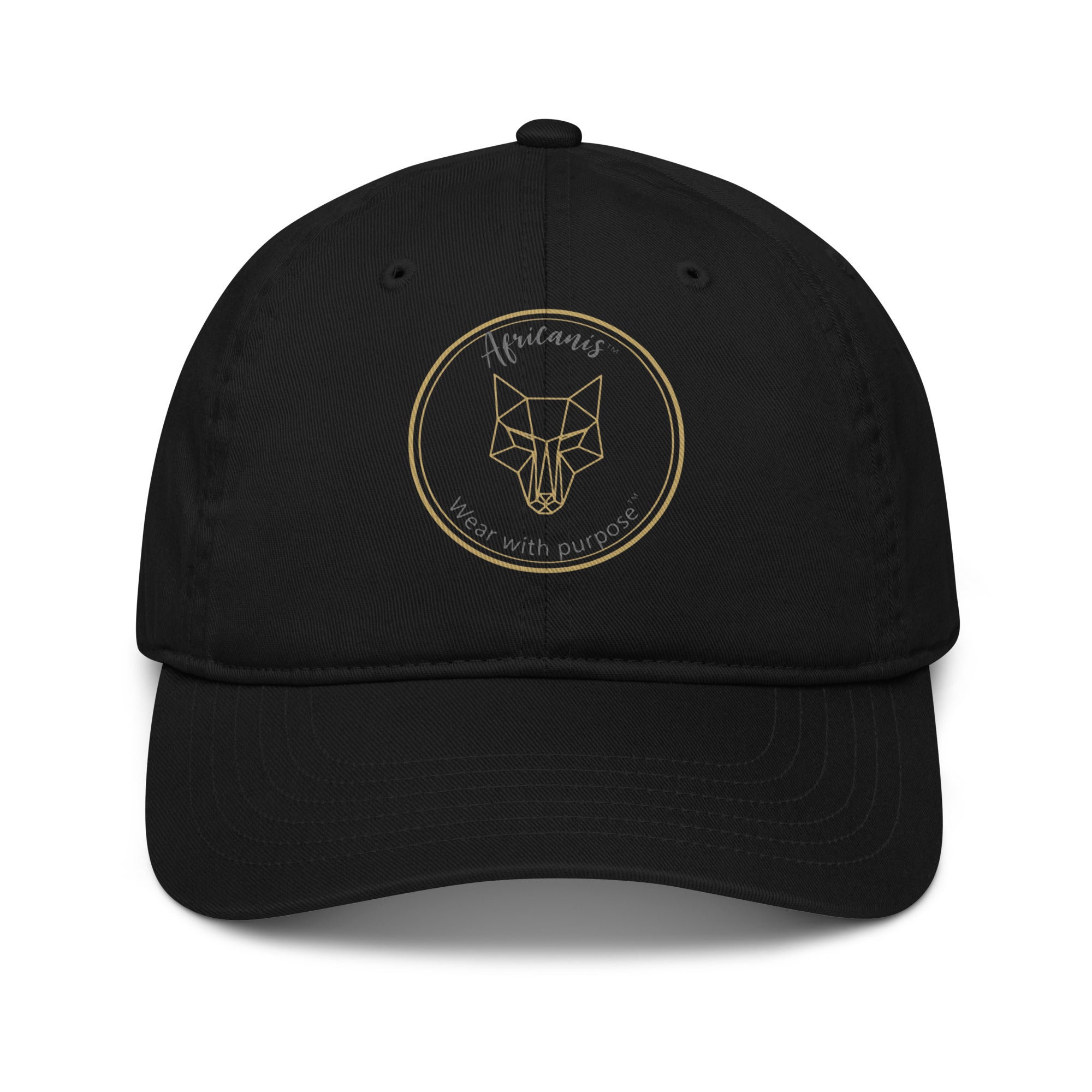 Africanis™ Savute Black Organic Baseball Cap Front