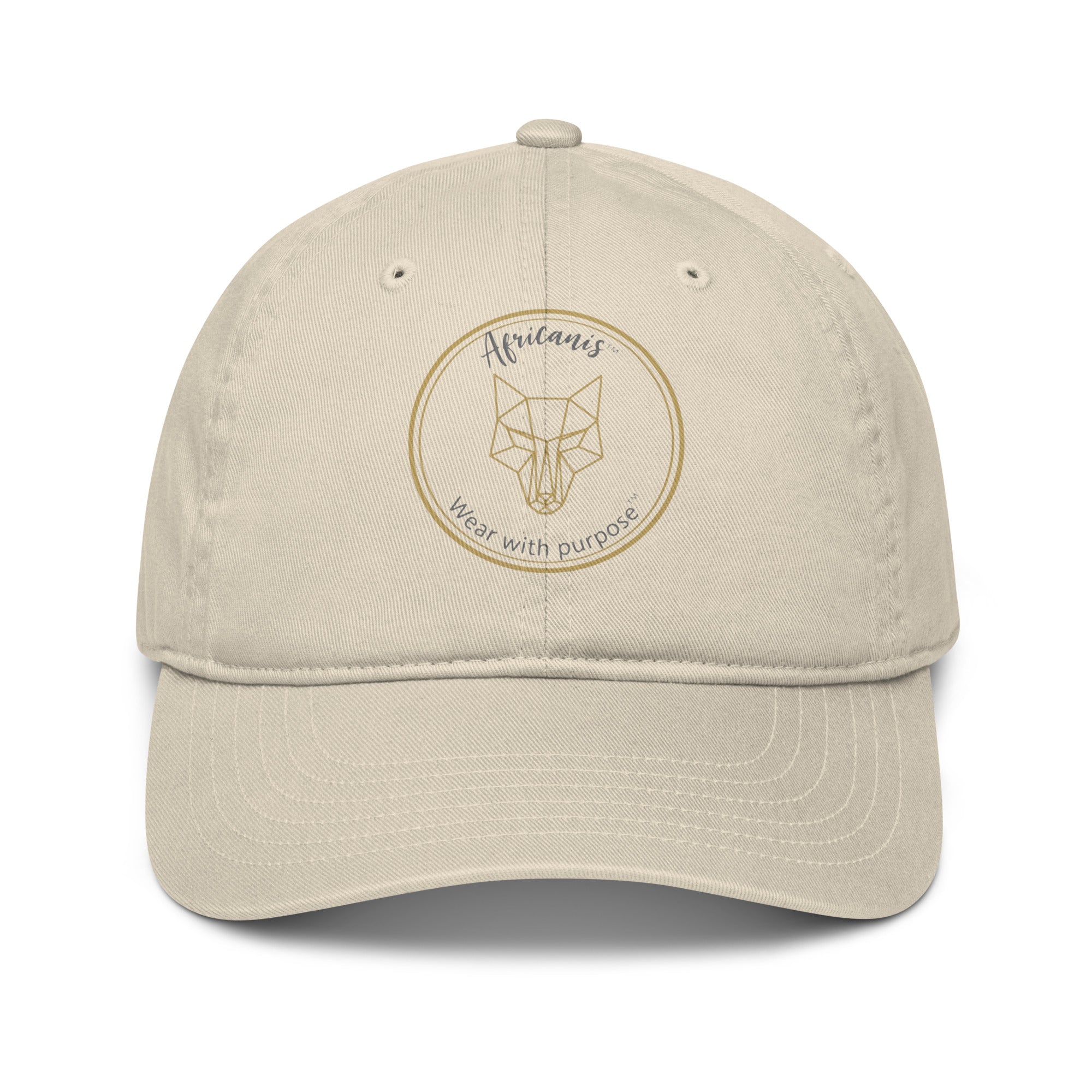 Africanis ™ Savute Oyster Organic Baseball Cap Front