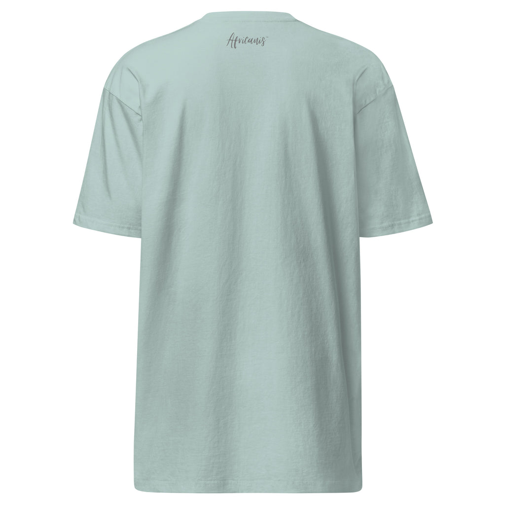 Africanis™ Timbuktu Men's-Premium Heavyweight T-Shirt Agave back