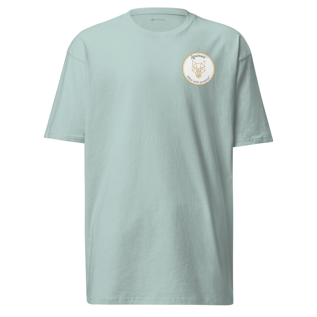 Africanis™ Timbuktu Men's-Premium Heavyweight T-Shirt Agave Front