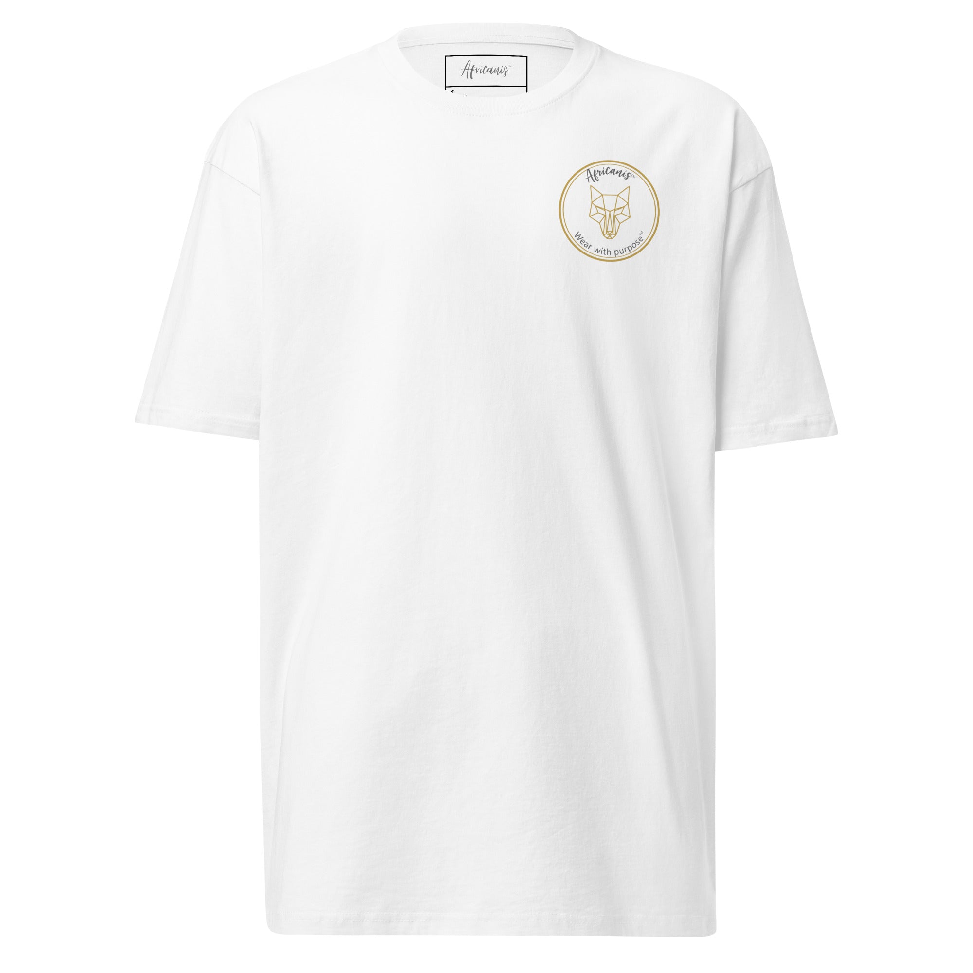 Africanis™ Timbuktu Men's-Premium Heavyweight T-Shirt White Front