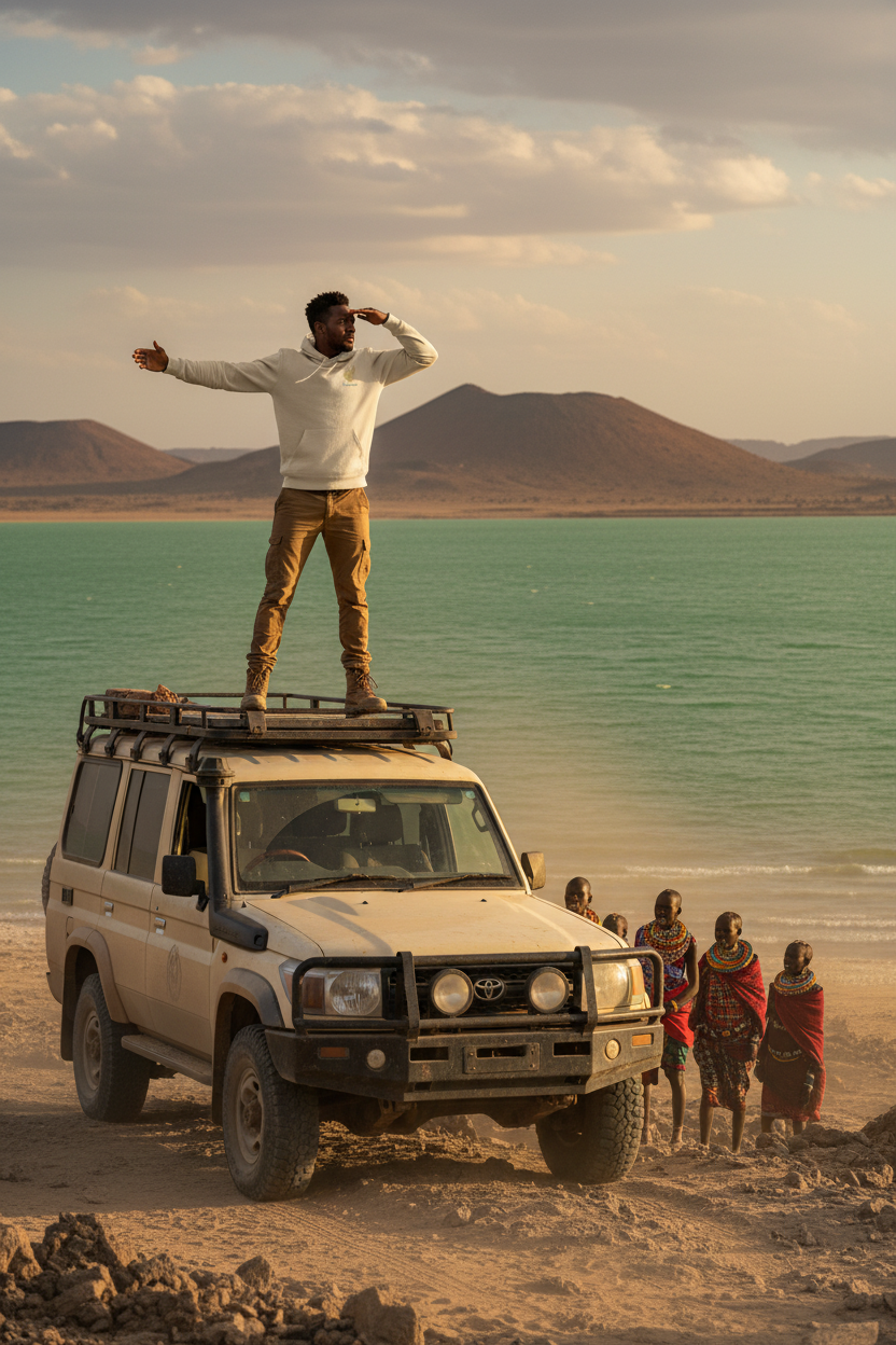 Africanis™ Turkana Male Desert Dust Organic Hoodie