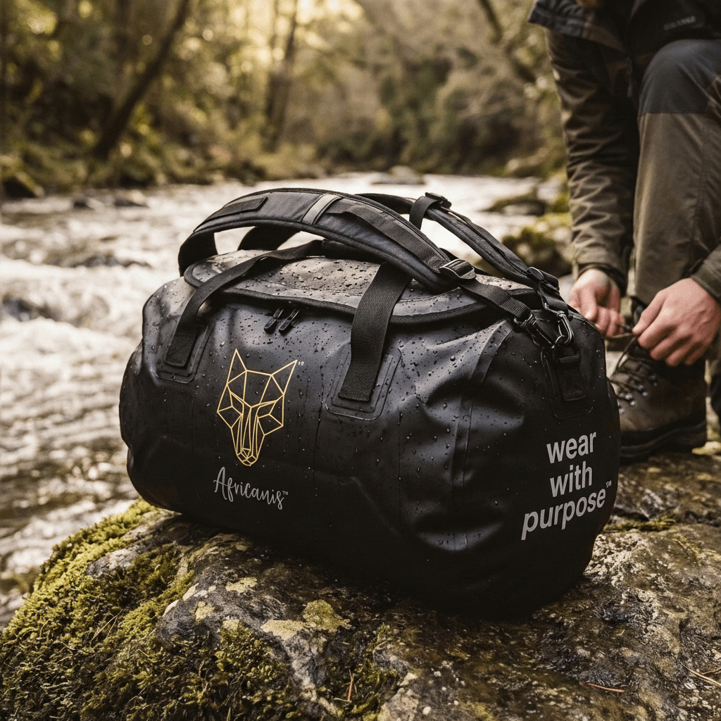 Africanis™ Uhuru Black 50 Litre Duffel Bag