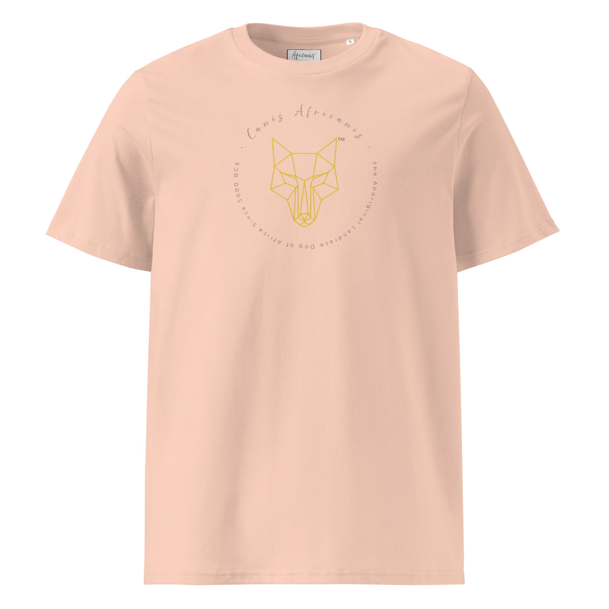 Africanis™ Unisex Bazaruto Fraiche Peche Organic T-Shirt Front
