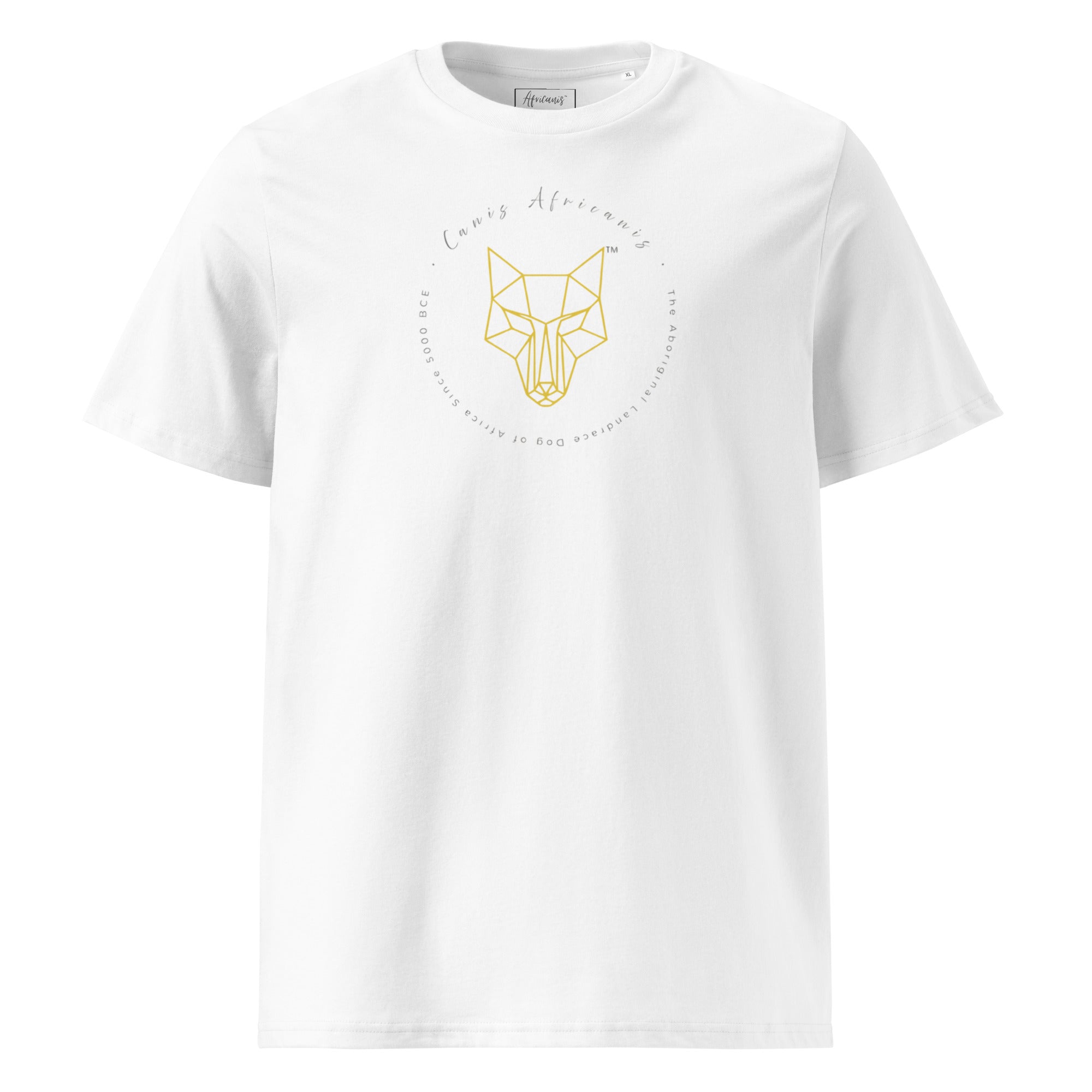 Africanis™ Unisex Bazaruto White Organic T-Shirt Front